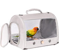 Portable Bird Carrier, Pet Travel Transport Cage for Small Animals (Grey, 12006C)