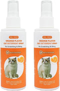 Cat Deterrent Spray - Safe for Indoor & Outdoor, Cat Scratch Deterrent for Furniture Protection, Sofas, Rugs, Curtain - Cats Behavior Training Prevent Urine Marking, with Natural Ingredients 2*100ml