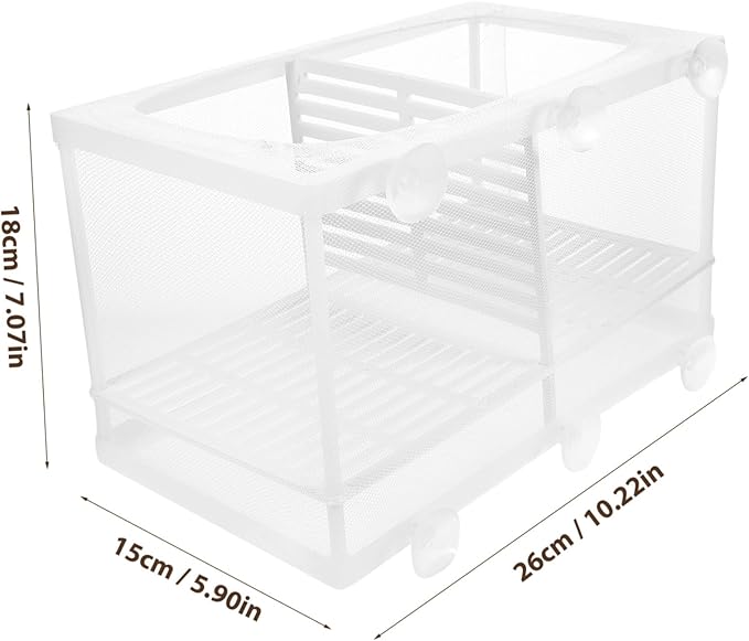 TOYANDONA 2pcs Fish Box Aquarium Incubator Fish Tank Breeding Isolation Box Divider Aquarium Style