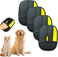 Electrostatic Pet Hair Removal Gloves: Quick Wiping - Reusable & Washable for Sofa Clothing Pet Beds Effortless Cats & Dogs Hair Remover for Busy Pet Owners (4pcs-Black)