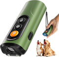 Dog Bark Deterrent Device & Anti Barking Device for Dogs, 50FT Ultrasonic Dog Trainer - Silent to Humans, Safe, Humane, Long-Lasting Rechargeable Green Handheld with LED, Indoor/Outdoor