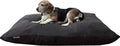 Dogbed4less Shredded Memory Foam Pillow Dog Bed with Waterproof Liner and Machine Washable Cover (Espresso Mircosuede, Medium 36"X29")