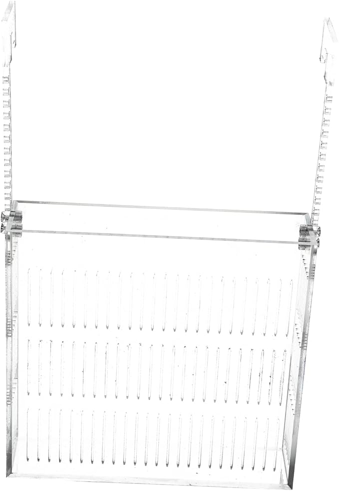 Acrylic Fish Breeding Box for Aquarium Live Pea Fish Tank Divider Incubator Hanging Hook