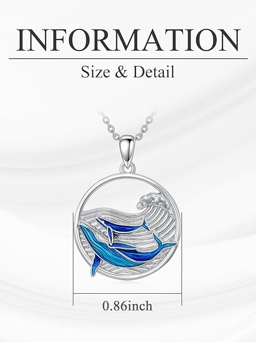KZX Cat/Dog/Phoenix/Eagle/Whale/Shark/Puffin/Starfish/Chicken/Butterfly/Owl/Bee/Frog/Seahorse Necklace Sterling Silver Animal Pendant Jewelry Gift for Women
