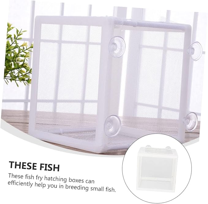 Happyyami Tropical Fish Breeding Tank Fish Isolation Box Small Fishing Net Sturdy Material Color