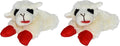 Multipet Lamb Chop Dog Plush Toy - Squeaky Toy for All Dogs - Extra Soft Plush - Stuffed Animal Dog-Toy for Cuddling & Playing - Cute Pet-Toy (6",Cream),(Pack of 2)