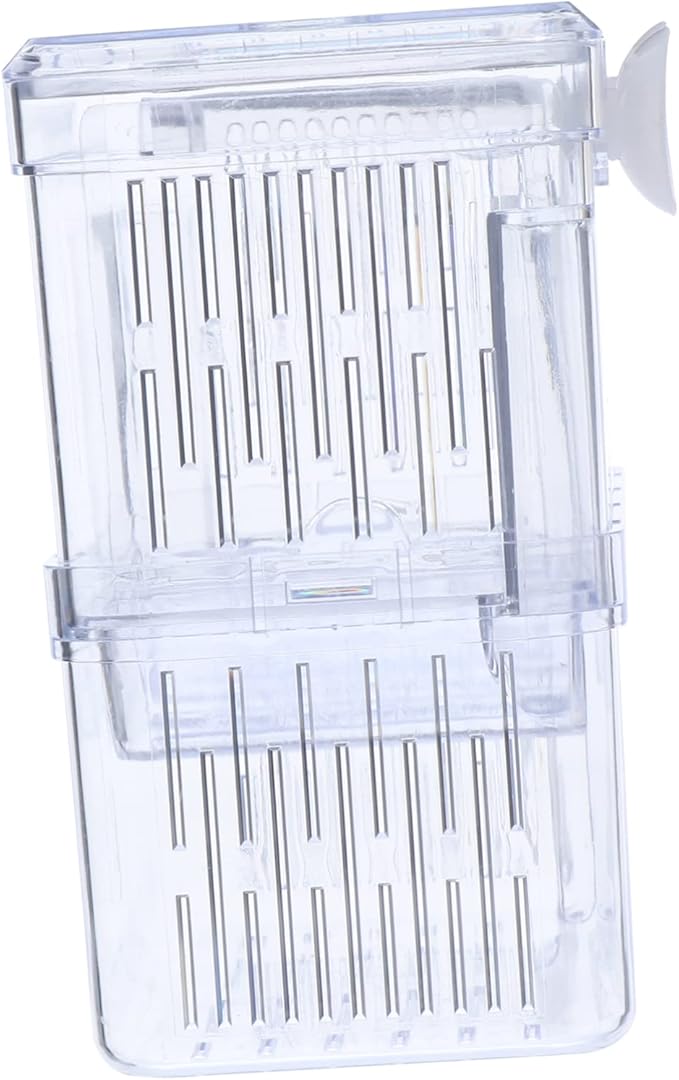 Breeding Tank Aquarium Isolation Box Fish Hatchery Box for Safe Fry Separation and Improved Survival Rate Water Design Dual Chamber Setup