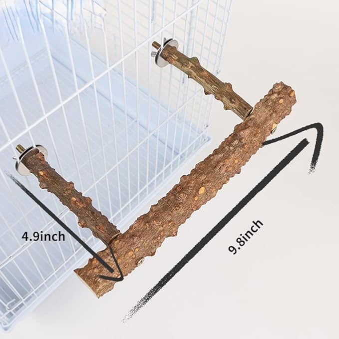 Natural Pepper Wood Bird Perches for Parrot - Wooden Bird Parrot Stand Branches Parakeet Cage Perch Accessories for Small Birds Budgies Cockatiels Conure Lovebirds
