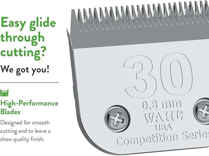 Wahl Professional Animal 30 Fine Competition Series Detachable Blade with 1/32-Inch Cut Length (2355-100)