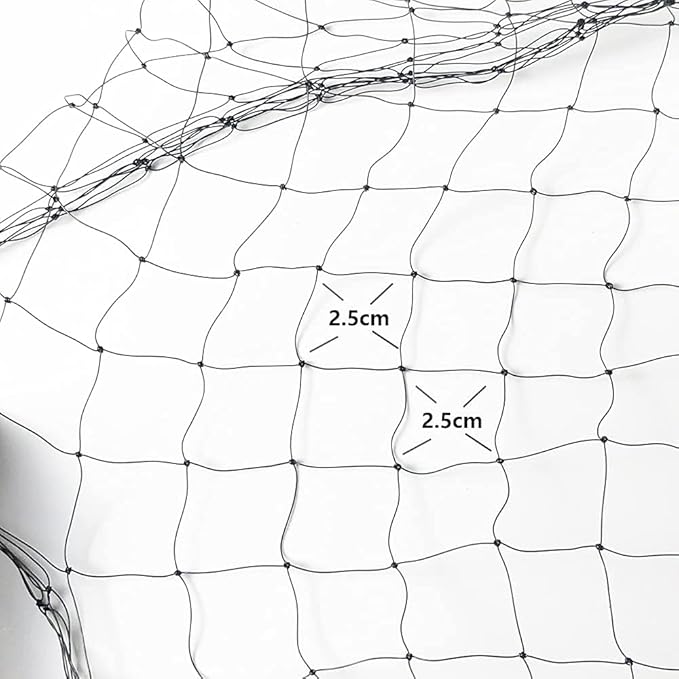 YOKMO Cat Balcony Rail Net Anti-Fall Netting Pet Mesh Fence, Black Nylon, 10 x 13ft