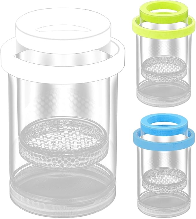 3 Pack Floating Fish Isolation Box for Aquarium Tank, Floating Breeder Hatching Box Clear Hatchery Incubator for Baby Fish Betta Guppy Clownfishes