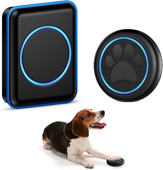 Full House Dog Doorbell for Potty Training, Wireless Pet Doggie Door Bell Training to Go Outside, Waterproof Touch Button, Over 1000 feet Range