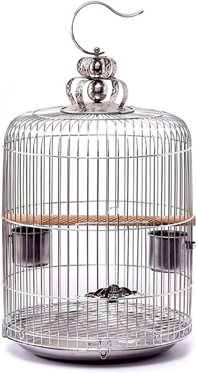 Aimery Bird Cage，Stainless Steel Birdcage，Small Bird cage，Bird Cages for Parrots，Travel Bird Cage，Bird Travel cage (Size : V40G)