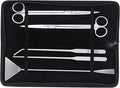5 Pack Aquarium Scissor Tweezers Spatula Tool 5 in 1 Stainless Steel Aquascaping Tools Set Starter Kits