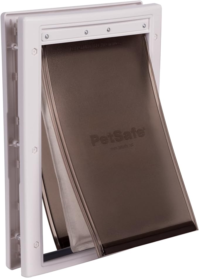 PetSafe Extreme Weather Pet Door - Insulated Weather-Resistant Dog & Cat Door with Durable Plastic Frame - Maximum Energy-Saving Efficiency - Medium - for Dogs & Cats up to 40 lbs