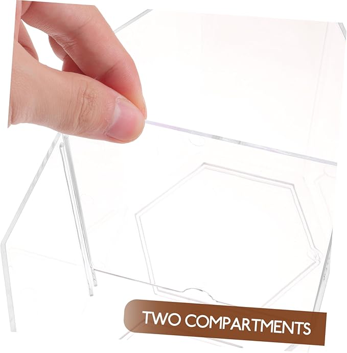 Box Transparent Fish Breeding Tank Clear Incubation Box with Dual Compartments for Isolation and Observation Safe Material Easy to Clean for Goldfish Care