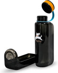 OllyDog OllyBottle | Tritan Dog Water Bottle with Detachable Bowl | BPA Free Leakproof Pet Dispenser | Hiking Travel (1L, Chromatic)