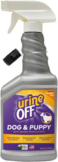 Urine OFF Puppy & Dog Odor & Stain Remover| Fresh Scent Carpet Cleaner Spray | Bio Enzymatic Stain & Urine Odor Remover | Pet Safe Cleaner | 16 oz.