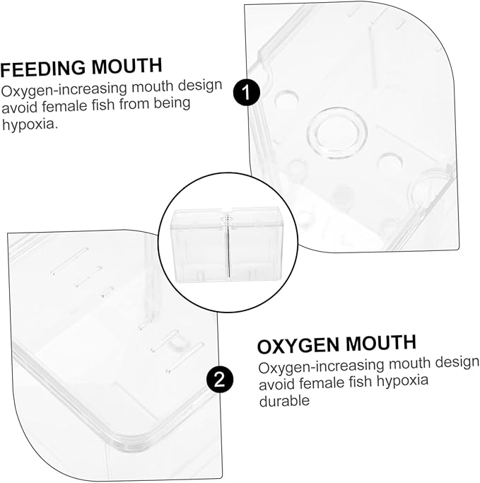 Acrylic Fish Breeding Box for Betta and Fish Breeding Tank Isolation Features for Hatching Aquariums Easy to Clean and Maintain