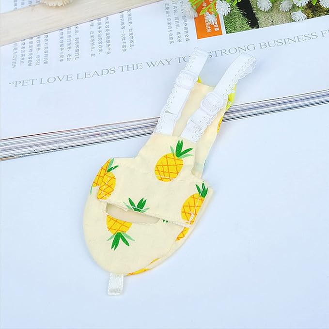 Bird Parrot Diaper Flight Suit Nappy Clothes for Green Cheek Conure Parakeet Cockatiel for Pigeon Small Medium Birds 4 S, 10* 10* 1cm, Dark Brown