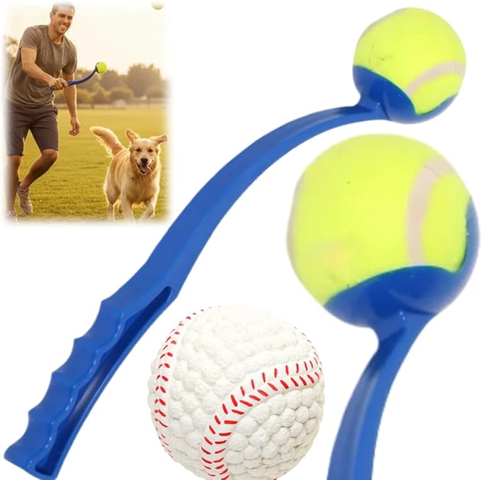 Dog Ball Thrower Launcher, Tennis Ball Launcher, Dog Ball Thrower Launcher and 2 Balls