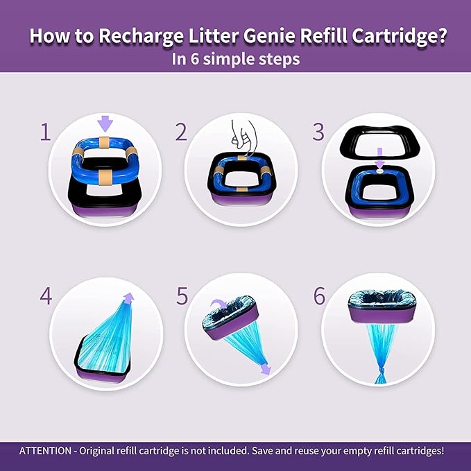Litter Refills Compatible with Your Litter Refill Cartridge. (9 Pack)