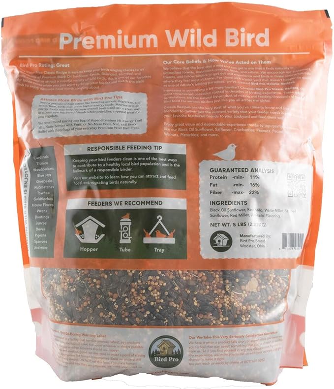 Classic Bird Seed (5 Pounds, Premium)