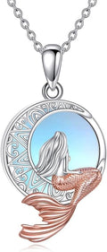 KZX Cat/Dog/Phoenix/Eagle/Whale/Shark/Puffin/Starfish/Chicken/Butterfly/Owl/Bee/Frog/Seahorse Necklace Sterling Silver Animal Pendant Jewelry Gift for Women