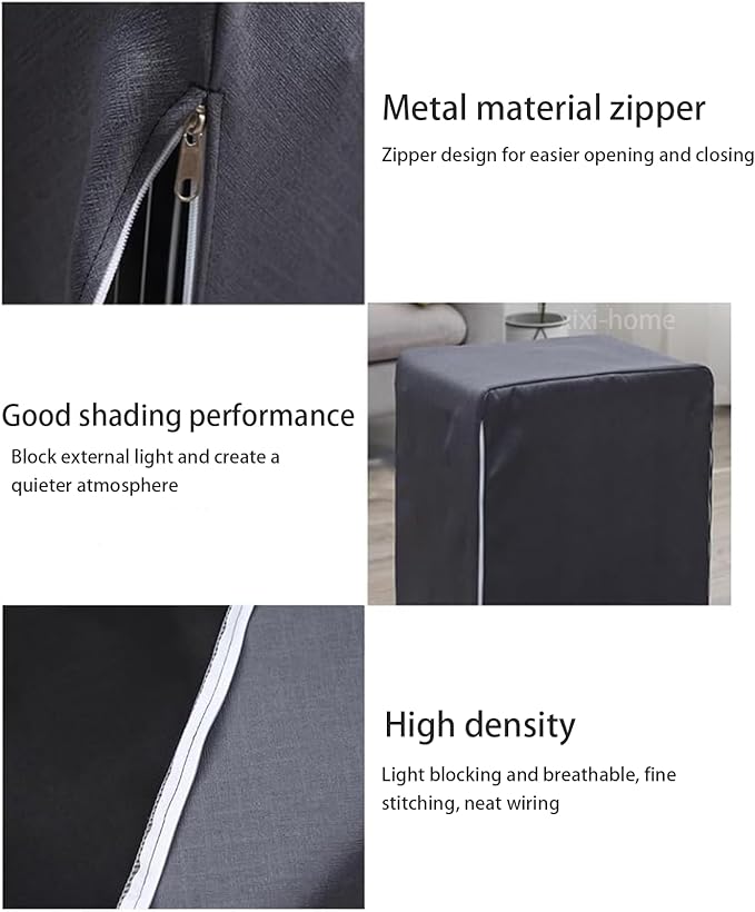 xixi-home Bird Cage Good Night Cover Sunshade Cold and Soundproof Windproof Dustproof Waterproof Heat Insulation Splashproof Foldable Zipper Washable Thickened Ventilation Cage (46 * 46 * 70cm)