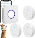 EverNary Dog Door Bell, WiFi Smart Doggie Doorbell for Potty Training with Wireless Waterproof Touch Button Transmitter and Receiver (1 WiFi Receiver 3 Button)