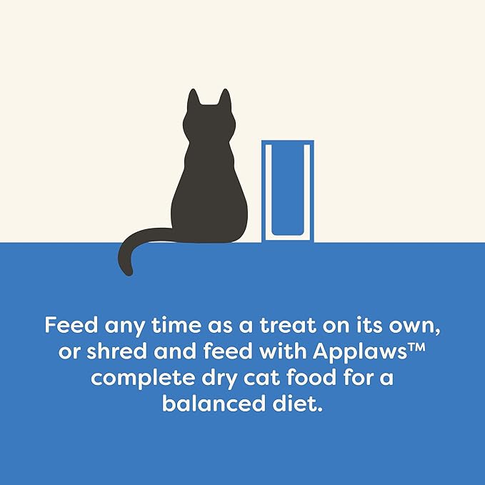 Applaws Natural Cat Treats, Grain-Free, Single Ingredient, Whole Protein Fillet, Healthy Snacks with No Artificial Additives (6 x 1.06oz Whole Salmon Loin)