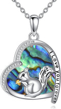 KZX Cat/Dog/Phoenix/Eagle/Whale/Shark/Puffin/Starfish/Chicken/Butterfly/Owl/Bee/Frog/Seahorse Necklace Sterling Silver Animal Pendant Jewelry Gift for Women
