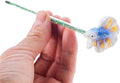 Fish Training Wand Starter Kits Resin Training Stick NaturalHabitat Fishtank Tail Wand Aquariums Decor Resin Tail-Showing Training Rod for Fighting Fish