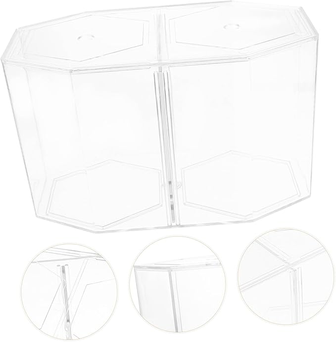 Housoutil Fish Breeding Tank Double Compartment High-Transparency Betta Fish Isolation Container for Safe Fry and Easy Observation Aquarium Hatching Box