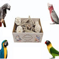 Bird Toys Bird Foraging Shredding Chewing Parrot Foraging Shredding Toys Chewing Toy Birdcage Accessories for Conures Caiques Cockatiel Budgies Parakeet and Small to Medium Birds