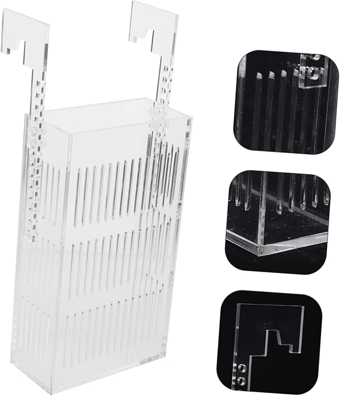 Breeding Box for Fish Tank Acrylic Isolation Container with View for Safe Fish Hatching Prevents Adult Easy to Clean for Breeding