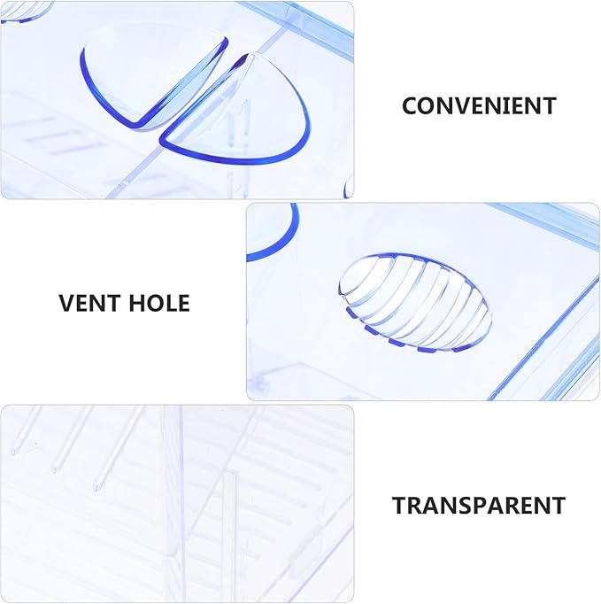 FRCOLOR Double Layer Fish Breeding Box Plastic Hatching Container with External Isolation Tank for Aquarium Fish Incubator Suitable and Aquatic Pets