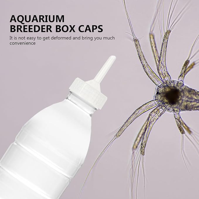 20 Pcs Brine Shrimp Incubator Bottle Caps Aquarium Hatchery Kit for DIY Shrimp Egg Hatching
