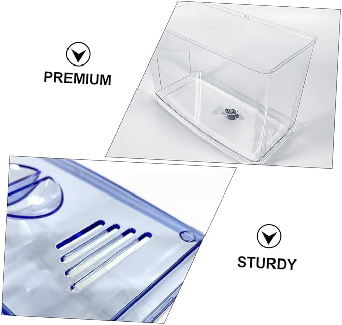 Happyyami 1pc Fish Hatching Isolation Box Freestanding Self-Floating Breeding Tank Design for Safe Fry Incubation and Enhanced Air Circulation