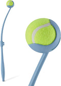 Amazon Basics Dog Ball Launcher with a Detachable Handle and a Ball (Tennis Ball), Plastic Pet Fetch Ball Thrower