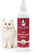 Warren London Cat Detangler Spray for Matted Hair | Leave in Conditioner Pet Detangling Spray that Demat & Refreshes | Use with Cat Brush or Grooming Glove | Made in USA | 8oz
