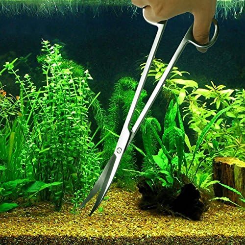 SGerste Aquarium Kit Tool Accessories Stainless Steel Aquarium Tank Water Plant Tweezers Scissors Tools Set Fish Starter Kits