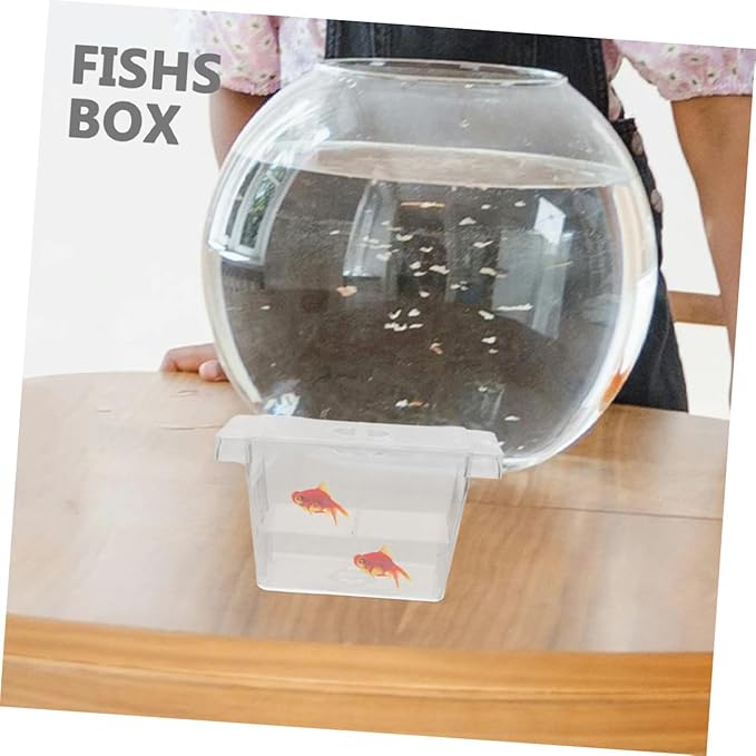 GANAZONO 4pcs Double-Layer Fish Fry Incubator Box Self-Floating Aquarium Breeding Box for Fish Tank Nursery and Isolation of Betta