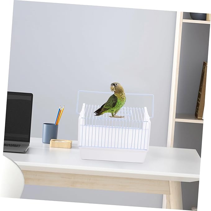 1set Portable Bird Cage for Travel Handheld Bird Carrier Air Circulation and Outdoor Adventures