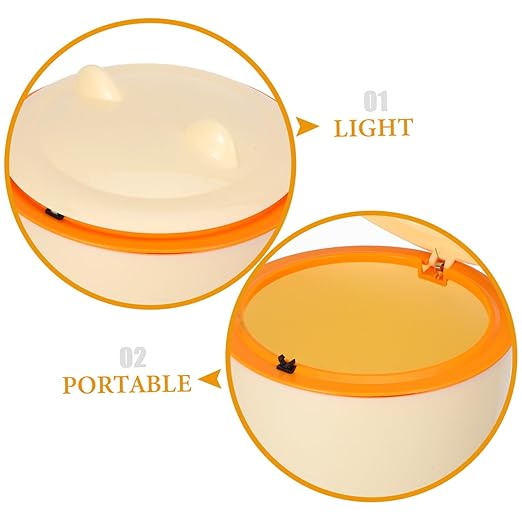 1set Cat Litter Disposal Bin Lid Capacity Trash Can for Pet Waste Reusable Trash Bin for Bathrooms Offices