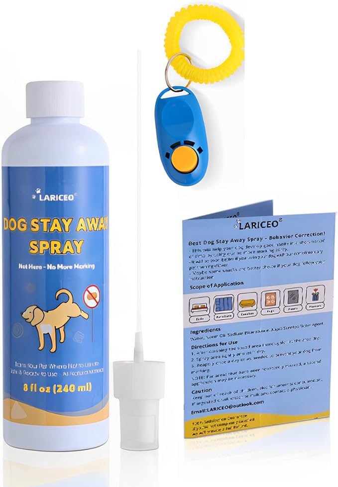 8 Oz Quality Dog Not Here Pee for Your Pet Training - Keep Your Dog from Peeing Indoors and Outdoors - Gentle and Effective Pet Behavior Aid - Pet-Friendly Spray to Curb Dog Urine Behavior