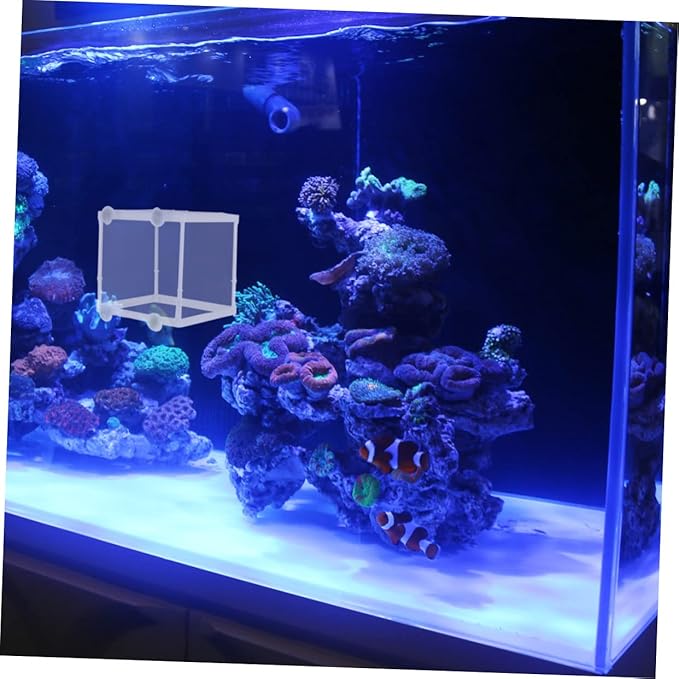 POPETPOP 2pcs Water Separation Net Plastic and Cloth Materials Detail Fish Breeding Tank Home Tank Box