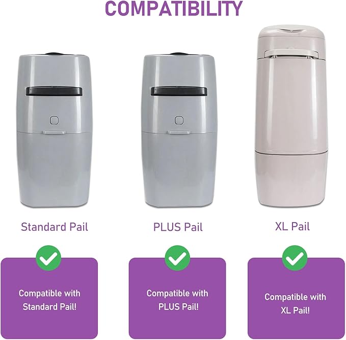 Cat Litter Refill Bags Cartridge, Compatible with Litter Cat Genie Standard, Plus, XL, XL+ Pail Refills, 7-Layer Odor Control Pet Waste Bags 12 Pack