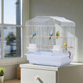 Travel Bird Cage 20.5×18.1×14.2 in Portable Birdcage with Handle and Perches for Small Parrots Canaries Cockatiels Lovebirds Finches Budgies Conures