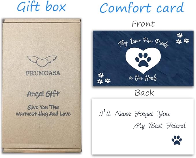 FRUMOASA White Cat Memorial Gifts, Loss of Cat Sympathy Gifts for Cat Mom, Pet Cat Remembrance Gifts, Cat Angel Figurine Statue for Cat Lovers in Memory of Passing Away Cat